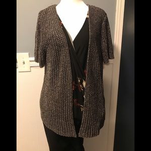 Metallic cardigan size large